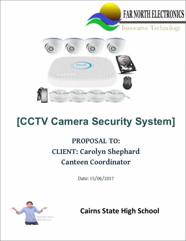 Security camera proposal sample
